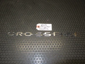 2004-2008 Chrysler Crossfire OEM Chrome Trunk Hatch Lettering Emblem *NICE* - Picture 1 of 8