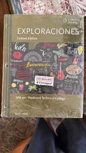 Exploraciones SPA101 Piedmont Technical College Book Textbook - Imagen 1 de 2