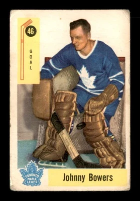 Parkhurst #46 1958 Johnny Bower UER G/VG X3026018 Foto 1 de 2