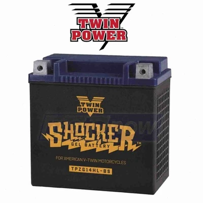 Twin Power Shocker Gel Battery for 1997-2006 Harley Davidson FLHRI Road gs Foto 1 de 4