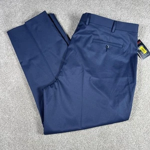 Roundtree & Yorke Mens New travelSMART Easy Care Stretch Fit Pants 42 42x29 NWT - Picture 1 of 10