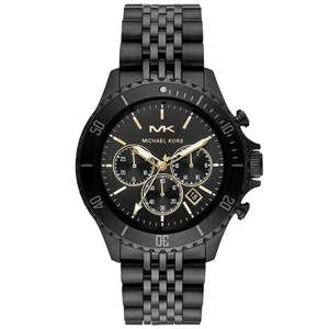 New Genuine Michael Kors Bayville MK8750 Black Chronograph 44mm Mens Watch - Picture 1 of 1