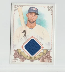 LOURDES GURRIEL JR 2021 TOPPS ALLEN & GINTER GAME USED JERSEY PATCH RELIC CARD - Bild 1 von 2