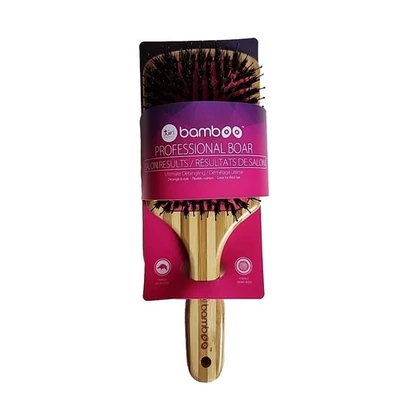 TiriPro Detangling Bamboo XL Paddle Brush with Boar Bristles Professional NEW - Image 1 of 4