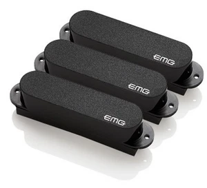 EMG-S Active Set of 3 Single Coil Pickup set Black, Solderless - Picture 1 of 3