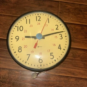 Vintage Simplex Synchronized Wall Clock –24 Hour Dial,Industrial/School Clock 13 - Picture 1 of 6