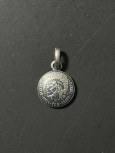 Vintage Diesel Mohican Head Only The Brave silberfarben Anhänger - Bild 1 von 7