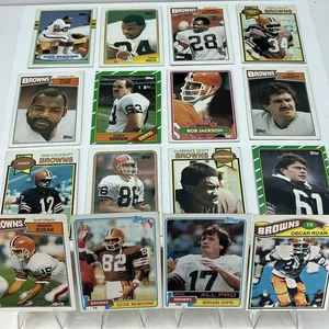 Cleveland Browns 1970s - 1980s Vintage Lot Low Grade Sipe Newsome Kosar Mack - Bild 1 von 6