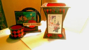 Bethany Lowe/Casey Mack Halloween Boo Papiervase Rentner und Votivhalter 2 Stück - Bild 1 von 9