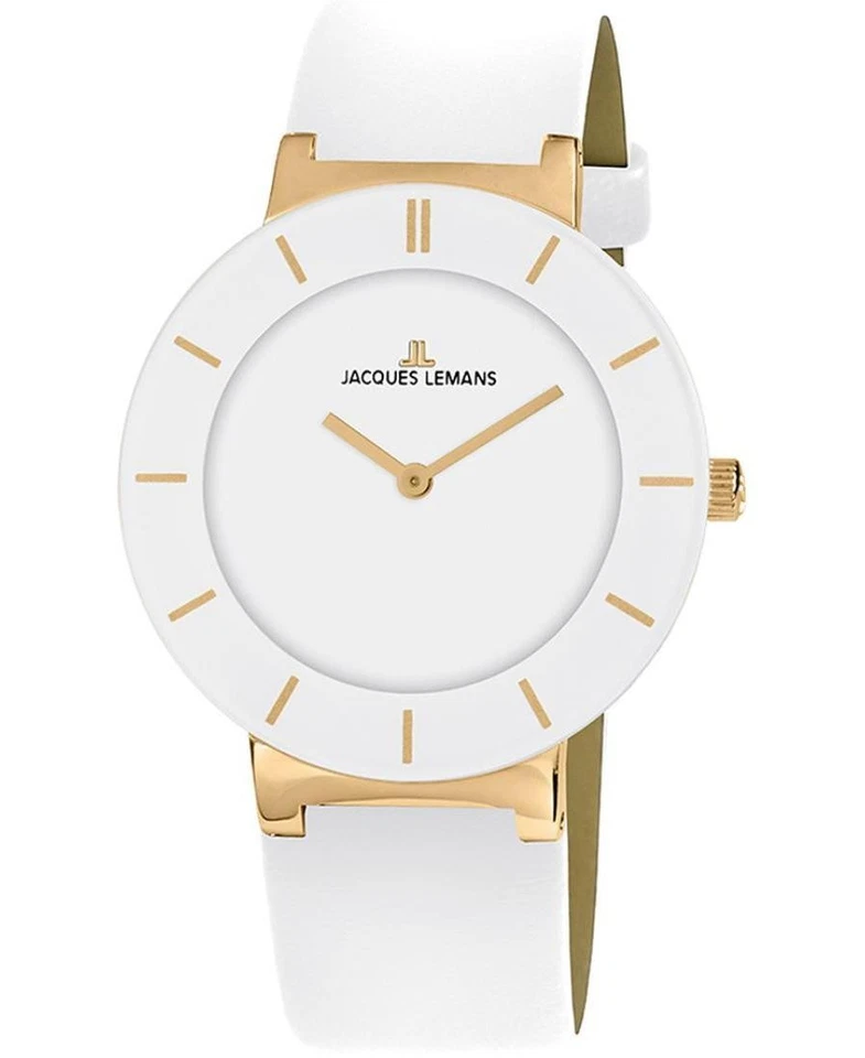 JACQUES LEMANS Relógio Feminino Analógico Quartzo Casual Vestido Clássico Moda Impermeável - Imagem 1 de 1