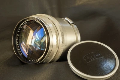 Antigo Carl Zeiss Jena Sonnar T 85mm f2 para telêmetro Contax. Perfeito! - Imagem 1 de 4