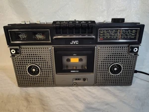JVC RC-717W Vintage 70er Ghettoblaster AM/FM Kurzwellen Kassette getestet funktioniert lesen! - Bild 1 von 11