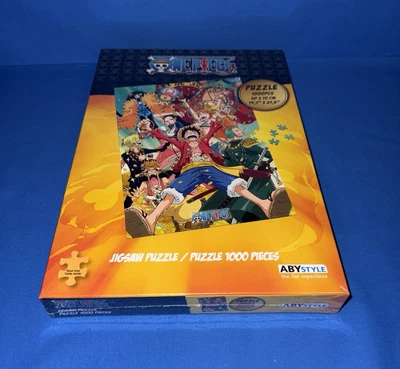 Rompecabezas de una pieza con sombrero de paja Crew 1000 piezas estilo ABY (sellado) casi nuevo + FS Foto 1 de 3