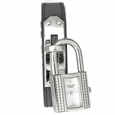 HERMES Kelly Watch KE1.231 White Case Size 20.0mm Ladies Used Watch #91023 - Image 1 of 4