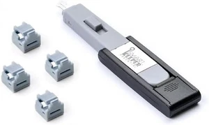 SmartKeeper Essential / 4 x RJ11 Port Blockers with 1 x Lock Key Mini/Grey gray - Photo 1/4