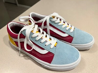 Zapatillas VANS Niña Gamuza Gris/Marrón/Amarillo Talla 4 (¡nuevas!) Foto 1 de 4