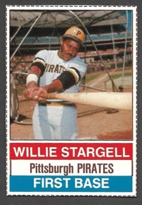 1976 Hostess #49 Willie Stargell Piratas de Pittsburgh (líneas completas) casi nuevo como nuevo A - Imagen 1 de 2