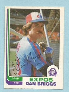 1982 OPC O-Pee-Chee Baseball Dan Briggs #102 Montreal Expos NM/MT - Picture 1 of 1