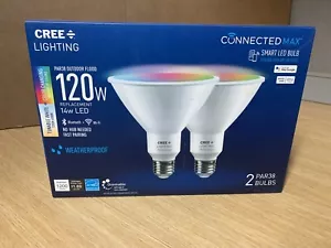 Cree Lighting Connected Max 120W Dimmable Smart LED Flood Light Bulb (2-Pack) - Picture 1 of 6