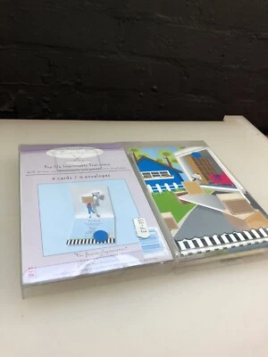 8 Pop-Up Stationery We've Moved Invitations Cards Envelopes Dinner Party - Image 1 of 4
