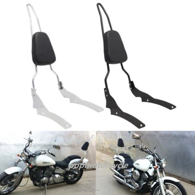 Respaldo barra Sissy para Yamaha V-Star XVS400 XVS650 modelos personalizados 1996-2017 Foto 1 de 4