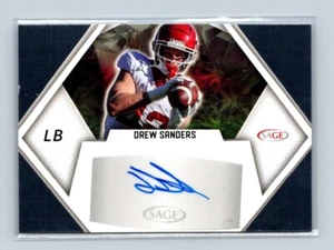 2023 Sage football autograph Drew Sanders # A-DS2 - Picture 1 of 2