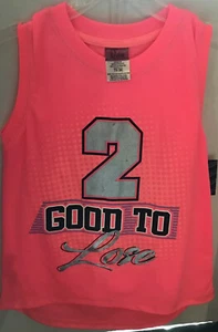 DIVA Girls Pink 2 GOOD TO Lose Shorts & Tank Outfit Set M 7-8, L 10-12, XL 14-16 - Picture 1 of 8