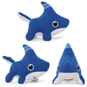 25CM Shark Dog Plush Toys Stuffed Animals Blue Doll For Boys Girls Birthday Gift - Picture 1 of 9