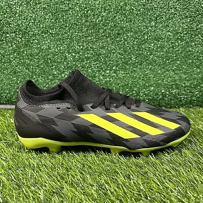 Adidas X Crazyfast INJ.3 F Boys 5.5Y Black Green Soccer Cleats Low Futbol New - Image 1 of 4