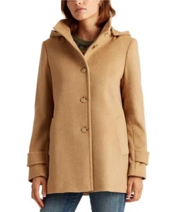 Ralph Lauren Womens Camel Hooded Walker Coat, Size US 3X - Picture 1 of 1