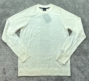 Nike Tiger Woods Sweater Size Small Cream Golf Pullover TW CU9782-121 Men's - Picture 1 of 15