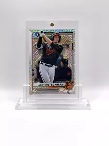 Adley Rutschman 2021 Bowman Chrom SELTEN Mojo Refraktor Rookie Karte RC #BCP-121 - Bild 1 von 2