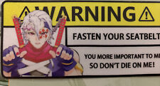 Demon Slayer  | Anime Car Warning | Car Warning Sticker | Mechanic