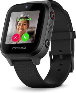 JrTrack 4 Dziecięcy inteligentny zegarek od COSMO | Zegarek na telefon i śledzenie GPS (czarny) - Zdjęcie 1 z 6