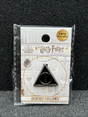 Harry Potter Deathly Hallows Crest Pewter Lapel Pin - Image 1 of 2