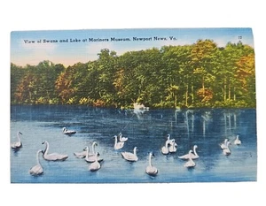 Postal Cisnes y Lago en el Museo Mariner Newport Vancouver Canadá 70825 EE. UU. - Imagen 1 de 15