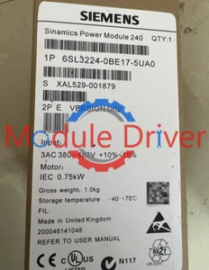SIEMENS 6SL3224-0BE17-5UA0 G120 PM 240 Power Module New One 6SL3 224-0BE17-5UA0 - Picture 1 of 1