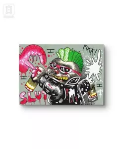 GPK SKETCH CARD, INKS ON CARD, CORRECT SIZE! new wave dave, graffiti petey - Picture 1 of 2