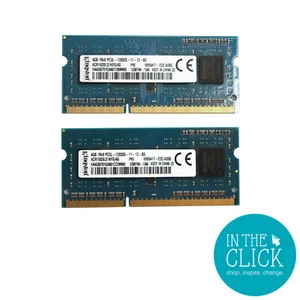 Kingston 8GB RAM Kit 2x4GB ACR16D3LS1KFG/4G DDR3 SDRAM SO-DIMM - Picture 1 of 2