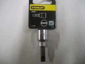NEW STANLEY 3/8 in Drive     9/32 INCH   FLAT BIT SOCKET - Imagen 1 de 4