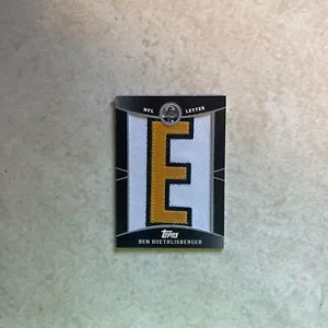 2009 Topps Football Manufactured NFL Letter Patch #PR-BR Ben Roethlisberger - Picture 1 of 7