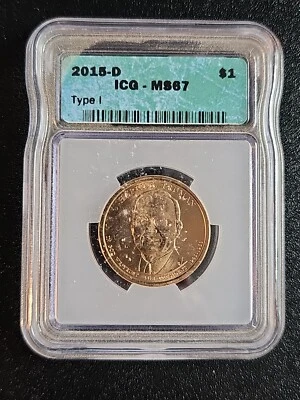 Dólar Presidencial Truman 2015-D ICG MS-67 Tipo 1/posición A Foto 1 de 2