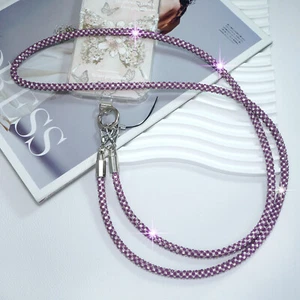 Adjustable Durable Multi-Color Stylish Rhinestone Phone Lanyard For Men Women - Picture 1 of 21