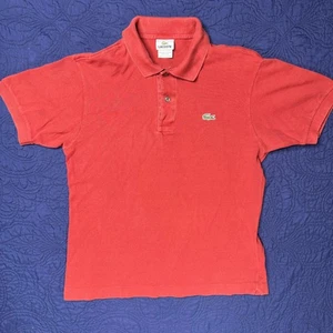 Lacoste Herren rot Ton Kurzarm klassische Passform Poloshirt Größe 4 Medium - Bild 1 von 5
