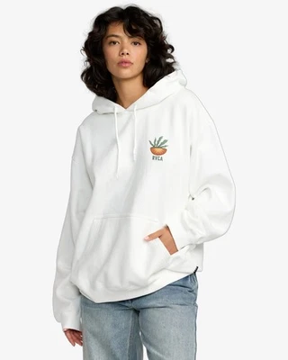 RVCA - Womens Baggie BF Hoodie - Vintage White - Casual Hooded Top - Image 1 of 3