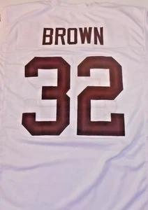 jim brown #32 Cleveland Browns Stitched Rugby Style Jersey Sz 3XL - Picture 1 of 3