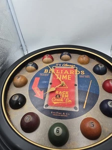 Reloj de Pared Retro Decoración del Hogar Grande Redondo Vintage Moderno Billar a Batería - Imagen 1 de 13