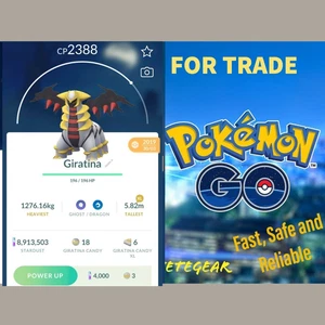 Pokémon Go Giratina Para COMERCIO || Atrapado 2019✔️ Suerte Garantizada✔️ 20k Comercio de Polvo - Imagen 1 de 4