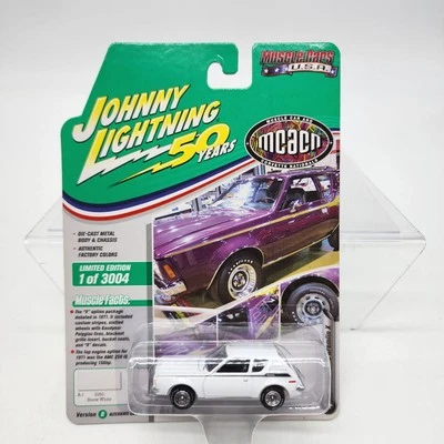 UH Johnny Lightning Muscle Cars USA Mcacn 1971 AMC Gremlin X White *READ DESCRIP - Image 1 of 4