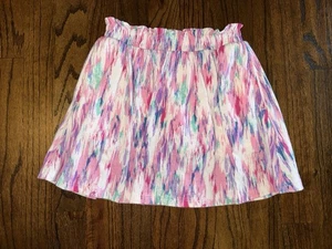 Girls' Colorful Pattern Skort Elastic Waistband multicolored size 6/7 Lands’ End - Picture 1 of 5